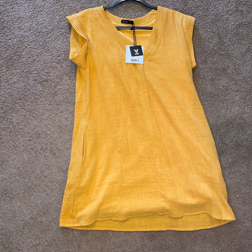 Yellow Very J Shift Dress